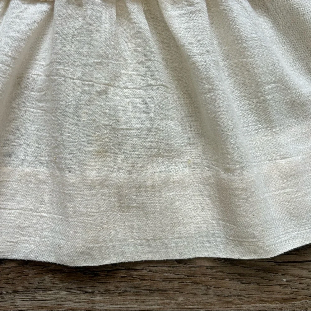 VINTAGE 70s Bohemian Campesina Mexican Wedding Peasant Dress - Picture 13 of 15